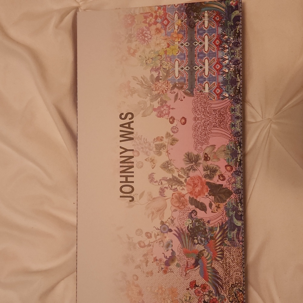 Johnny Was Multicolor Butterfly and Stripe Scarf - Picture 4 of 10
